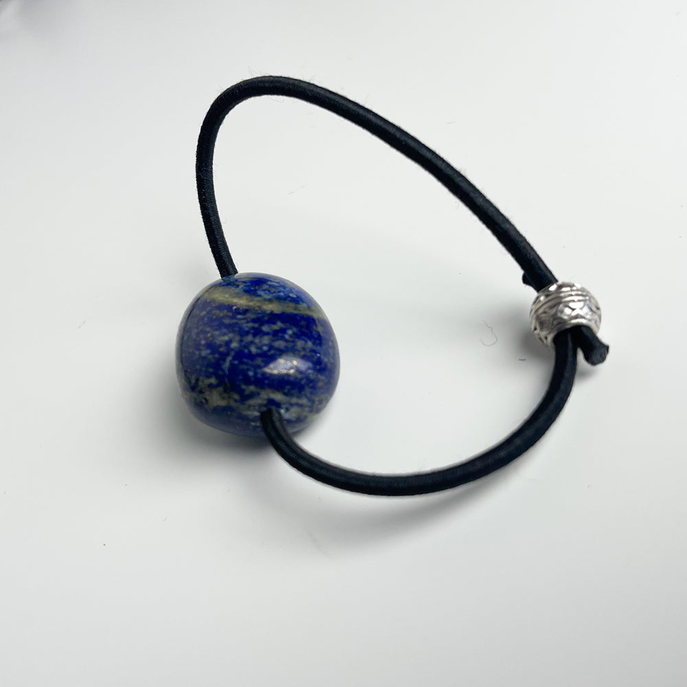 Midnight Lapis Hair Tie