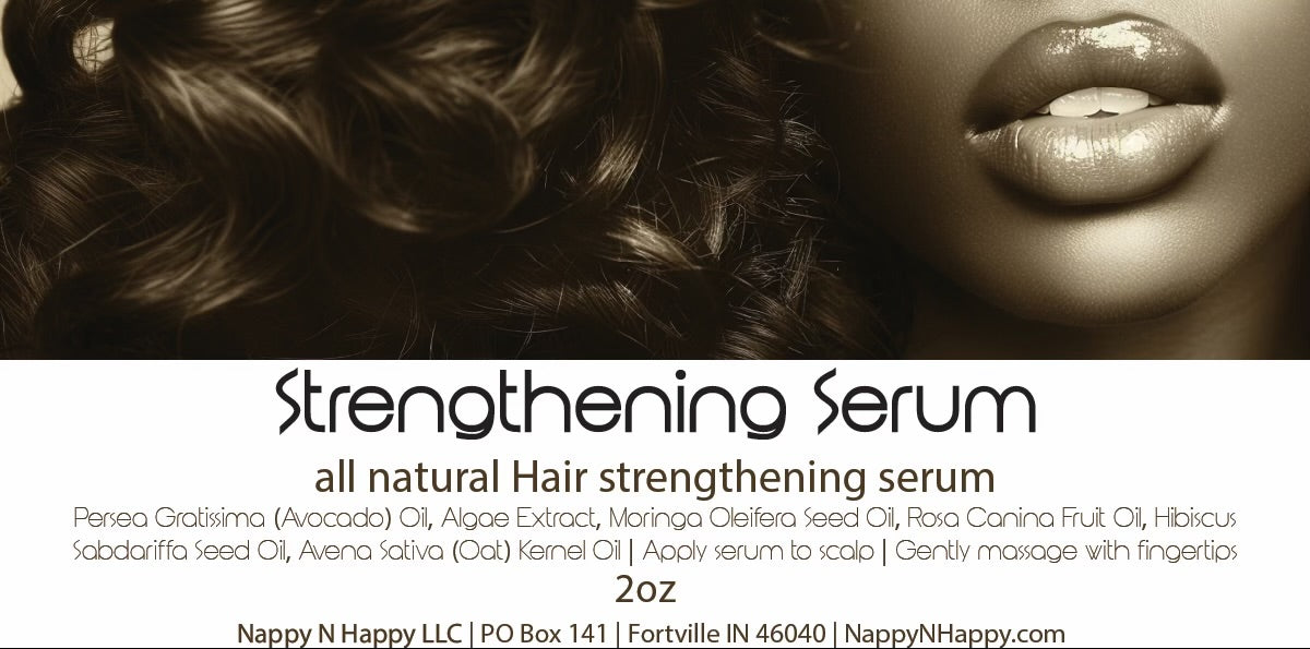 Strengthening Serum Label
