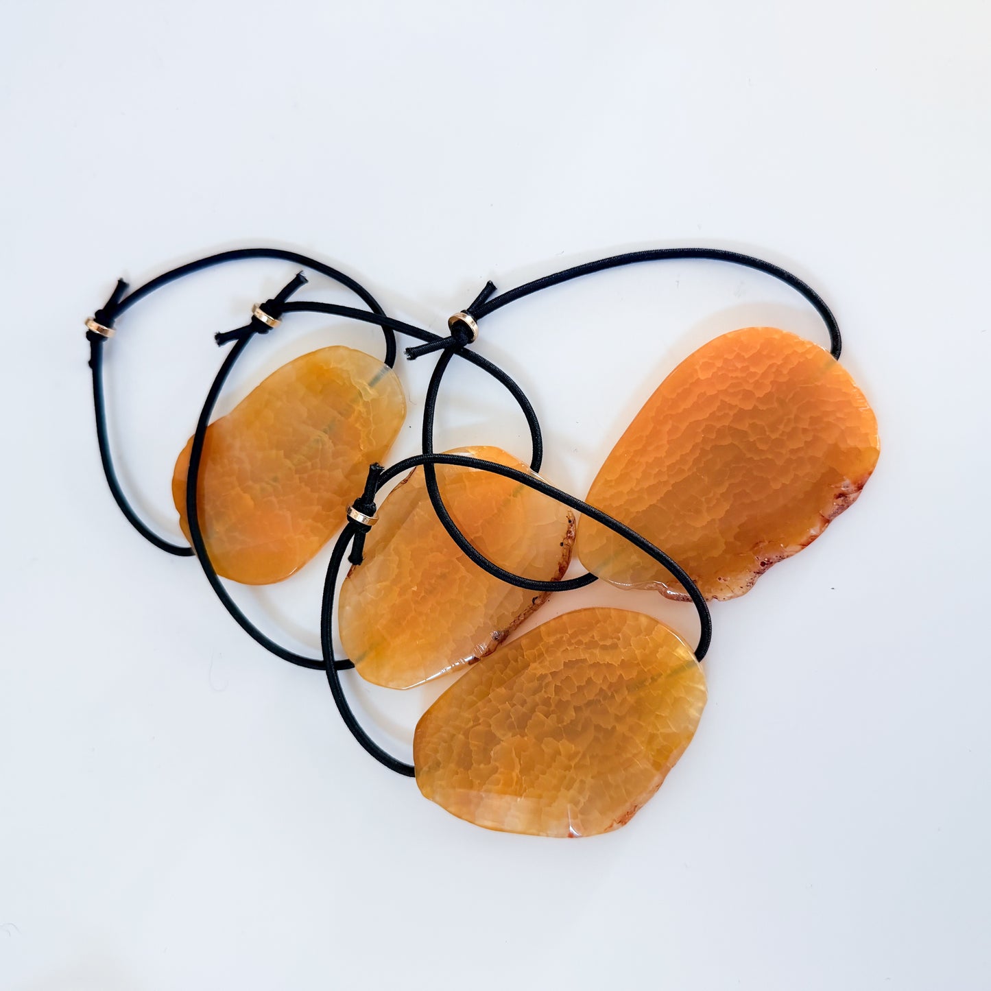 Sunset Agate Hair Tie